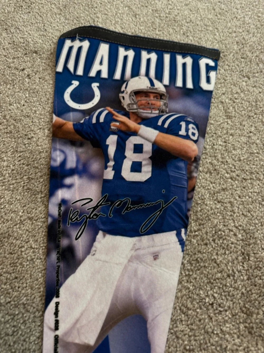 Wincraft Colts Blue White Peyton Manning Pennant